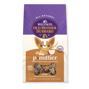 Old Mother Hubbard by Wellness Classic P Nuttier Natural Mini Biscuits Dog Treats  20 oz bag