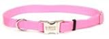 Coastal Pet Products DCP6140114PKB Adjustable Strap with Metal Buckle for Dogs, 5/8-Inch, Black/Pink