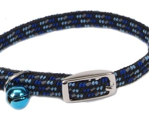 Elasticized Safety Kitten Collar with Reflective Threads
