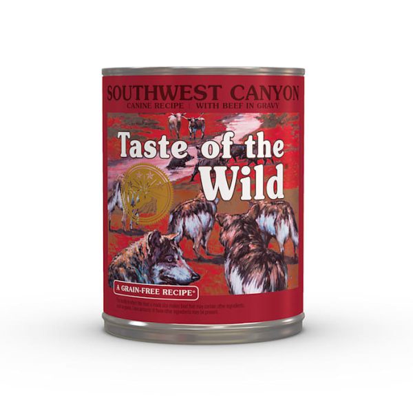 Taste of the Wild Southwest Canyon Grain-Free Wet Canned Dog Food with Wild Boar 13.2oz, Case of 12