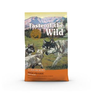 Taste of the Wild High Prairie Canine Grain-Free Recipe with Roasted Bison and Venison Dry Dog Food for Puppies, Made with High Protein from Real Meat and Guaranteed Nutrients and Probiotics 14lb (B07KNF5ZBY)