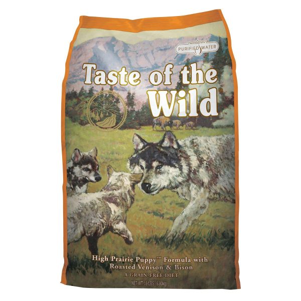Taste of the Wild High Prairie Canine Grain-Free Recipe with Roasted Bison and Venison Dry Dog Food for Puppies, Made with High Protein from Real Meat and Guaranteed Nutrients and Probiotics 28lb (B07KNMR89D) - Image 4