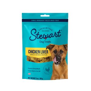 Stewart Freeze Dried Chicken Liver Treats Resalable Pouch - 400962