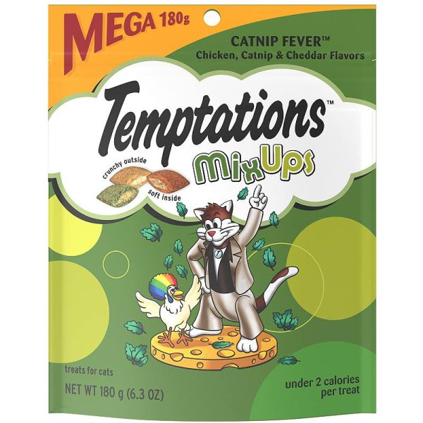 Temptations Mixups Catnip Fever Flavor Crunchy And Soft Dry Cat Treats  6.3 Oz Pouch - Image 4