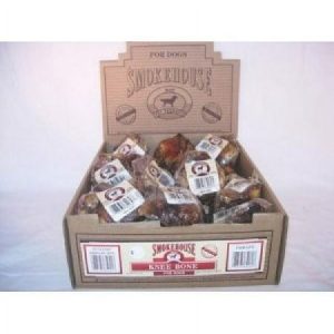 SmokeHouse Knee Bone Dog Treats  25 Ct