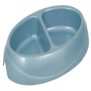 Petmate 23174 Small Double Dish Ultra-Light Microban Pet Dish