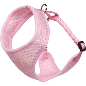 Comfort Soft Adjustable Mesh Cat Harness - Pink - (14 to 16" girth) Multi-Colored"
