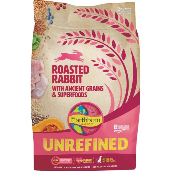 Earthborn Holistic Unrefined Rabbit with Ancient Grains Dry Dog Food  25 lb - Image 2