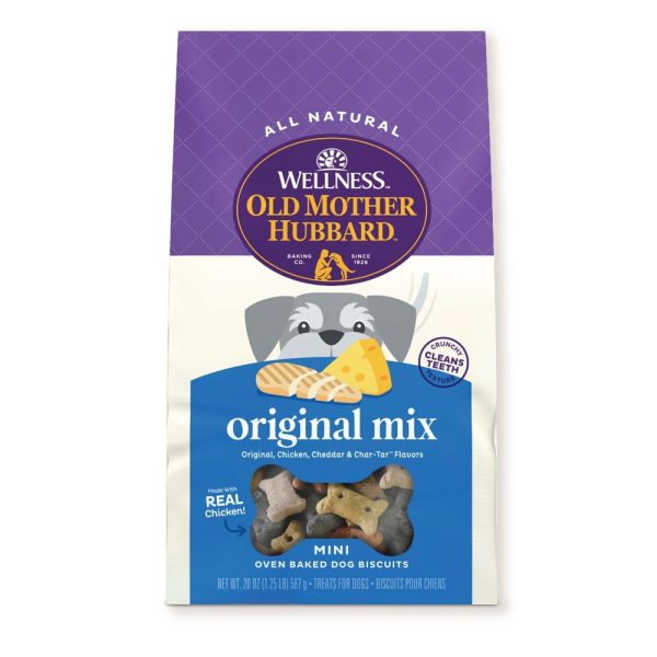 Wellness Old Mother Hubbard Classic Original Mix Natural Mini Biscuits Dog Treats  20 oz bag - Image 3