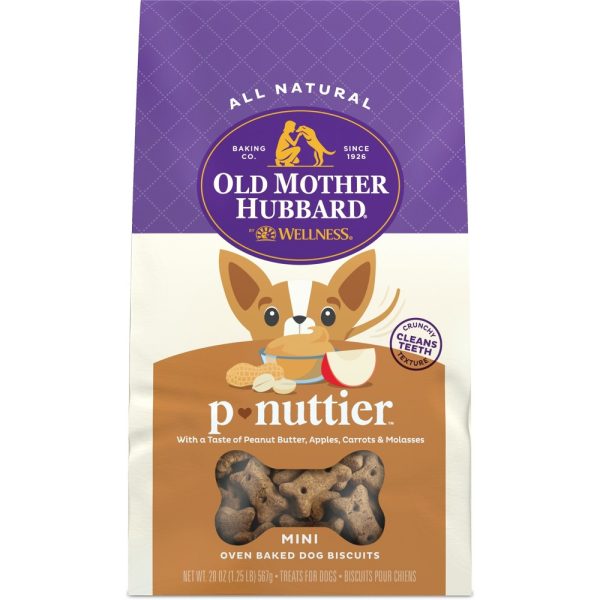 Old Mother Hubbard by Wellness Classic P Nuttier Natural Mini Biscuits Dog Treats  20 oz bag - Image 3