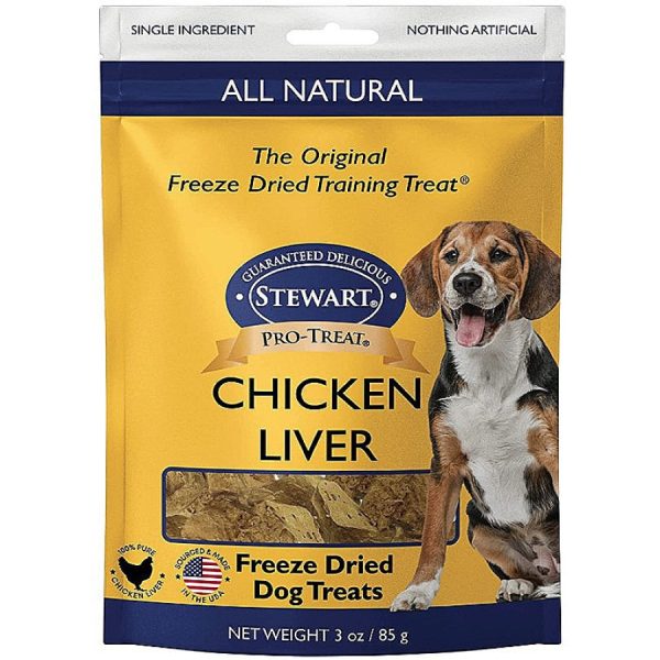 Stewart Freeze Dried Chicken Liver Treats Resalable Pouch - 400962 - Image 3