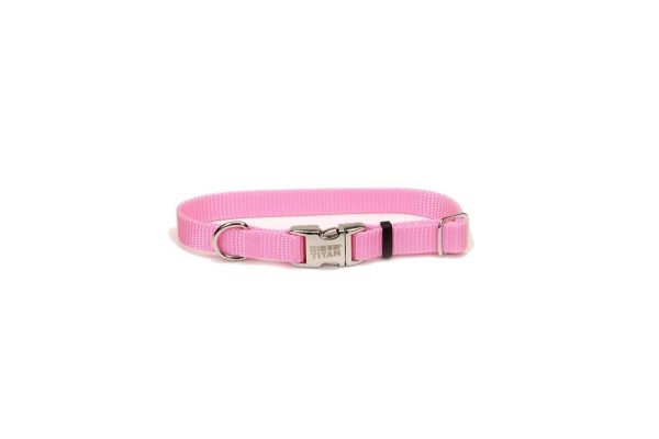 Coastal Pet Products DCP6140114PKB Adjustable Strap with Metal Buckle for Dogs, 5/8-Inch, Black/Pink - Image 2
