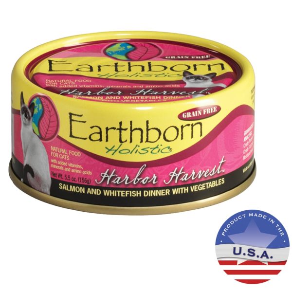 Earthborn Holistic Harbor Harvest Tuna  Salmon & Whitefish All Stages Wet Cat Food  5.5 Oz