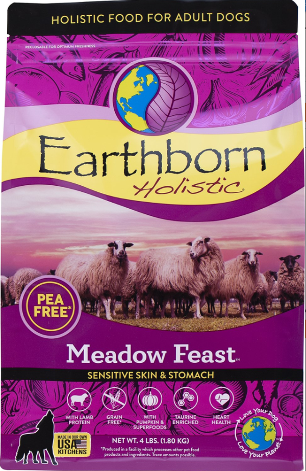 Earthborn Holistic 248385 4 lbs Meadow Feast Grain Free Pea Free Dog Food - Image 2