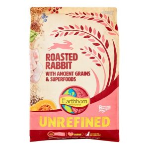 Earthborn Holistic Unrefined Rabbit with Ancient Grains Dry Dog Food  25 lb