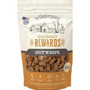 SPORTMiX Wholesomes Gourmet Rewards Nut R Nipz Dog Biscuits  Peanut Butter  2Lb. Bag (2100306)