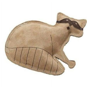 SPOT Dura-Fused Durable Leather Raccoon Dog Toy  Small