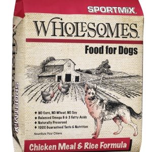 SportMix Wholesomes Chicken Meal & Rice Formula Dry Dog Food  40 Lb
