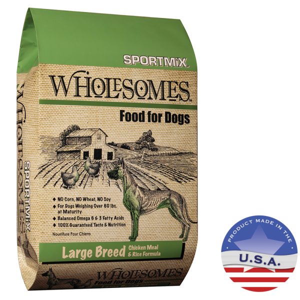SportMix Wholesomes Chicken Meal & Rice Formula Large Breed Dry Dog Food  40 Lb - Image 2