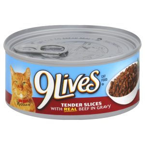 JM SMUCKER RETAIL SALES Canned Cat Food  Tender Slices With Real Beef  5.5-oz. 10079100003256